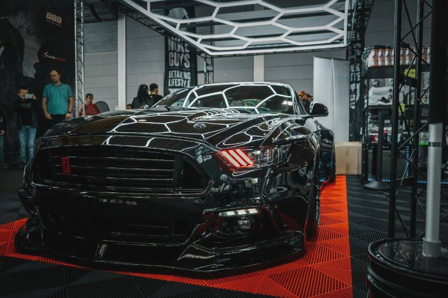 Workshop exterior and a tuned car